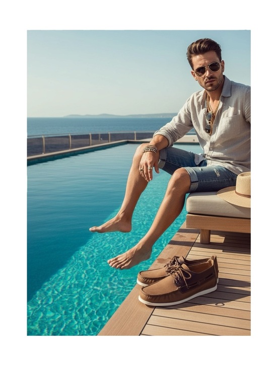 Saminto Laurenzini ★ Lace Up Boat Shoe Chukka Boot ★ Brown Leather ★ 12 ★ main image 9